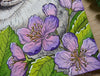 Daniel Smith imperial purple watercolor flowers quin coral painting floral botanical