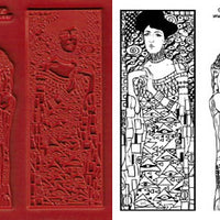 Unmounted Rubber Stamp Set Klimt Decorative Art #Klmt-090