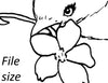 Digital File - Barn Swallow Bird Flight Dropping Flowers Line Art Traceable Drawing Download