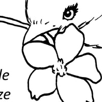 Digital File - Barn Swallow Bird Flight Dropping Flowers Line Art Traceable Drawing Download