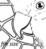 Digital File - Galah Rose-Breasted Cockatoo Bird Coloring Book Printable Ink Line Drawing for Painting Practice