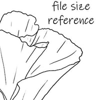 Digital File - Poppy Flower Drawing Adult Coloring Book Page Practice Floral Painting Printable Line Art