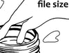  Digital File - Fountain Pen Ink Bottle Swatch Card Printable Cat Puddle Line Art Drawing Download 