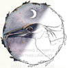  Digital File - Night Heron Bird Animal Artwork Printable Clip Art Line Ink Drawing Adult Coloring Book Digi Stamp Download 