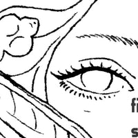 Digital File - Dragonfly Portrait Line Drawing to Trace Ink Art Traceable For Artists Printable Download
