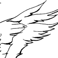  Digital File - Sandhill Crane Bird in Flight Ink Drawing Art Printable Coloring Practice Outline Instant Download 