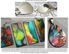 Abstract Heart Stainless Steel Flat Dog Tag Style Pendant