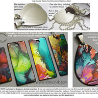 Abstract Heart Stainless Steel Flat Dog Tag Style Pendant