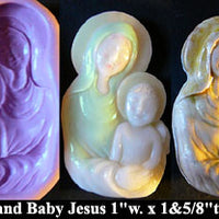 Flexible Push Mold Mary and Baby Jesus