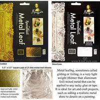 Speedball Mona Lisa metal leaf gold gilding foil pad add metallic effect to painting crafts art