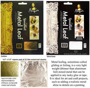 Speedball Mona Lisa metal leaf gold gilding foil pad add metallic effect to painting crafts art