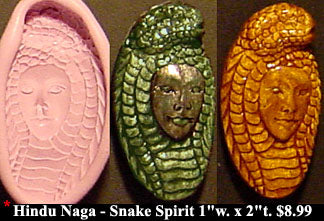 Flexible Push Mold Naga Hindu Snake Spirit