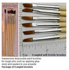 Angled Paint Brush Pack of 6 Iced Enamels Brand Cheap For Tough Jobs Like Resin and Glue