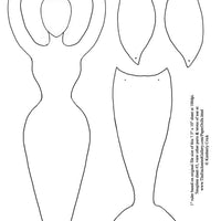 Unmounted Rubber Stamp Set Paper Doll #Doll-112