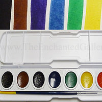 prang watercolor set beginner art supplies artist cheap inexpensive half pan set travel brush