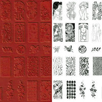 Unmounted Rubber Stamp Set Domino Pendants #Pend-108