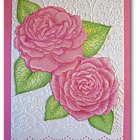 Unmounted Rubber Stamp Set Flower Collage #Bouq-M02