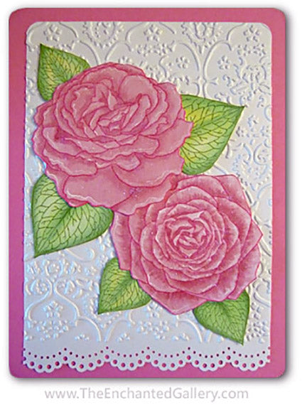 Unmounted Rubber Stamp Set Flower Collage #Bouq-M02 | Kimberly Crick