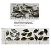 Small Curved Saucer Leaf Metal Charms Fifty Pack (Select A Color) 