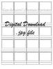 Digital File - Simple Swatch Card Printable (20 tiled 2" cards for 8.5"x11" paper). Great for Colored Pencils. Instant Download