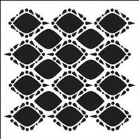 6x6 Inch Stencil Pointy Circles By The Crafters Workshop