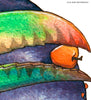  Digital File - Toucan Tropical Bird Colorful Clip Art Animal Vibrant Nursery Watercolor Painting Printable