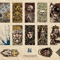 Unmounted Rubber Stamp Set Mythology Dominoes #Unis-M08
