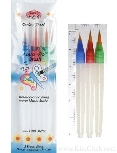 Royal & Langnickel Aqua Flow Brush Set - 3pc Royal & Langnickel Aqua Flow Brush Set - 3pc