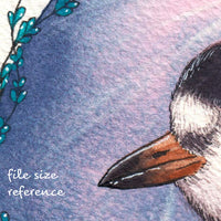 Digital File - Piping Plover Shore Bird Ocean Beach Dawn Color Clip Art Animal Nursery Painting Watercolor
