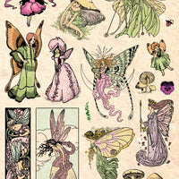 Unmounted Rubber Stamp Set Vintage Fairy Stories #Tale-124